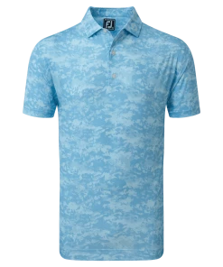 FootJoy Cloud Camo Lisle Polo Shirt True Blue -Clubs Shop footjoy cloud camo lisle polo shirt true blue p13332 30186 image