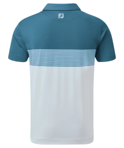FootJoy Colour Block Pique Polo Ink And White/Dusk Blue 10 FootJoy Colour Block Pique Polo Ink And White/Dusk Blue -Clubs Shop footjoy colour block pique polo ink and white dusk blue p9055 19230 image