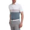FootJoy Colour Block Pique Polo White/Graphite/Quartz Pink -Clubs Shop footjoy colour block pique polo white graphite quartz pink p9072 19317 image