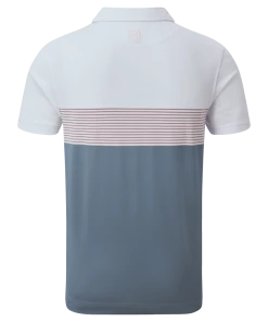 FootJoy Colour Block Pique Polo White/Graphite/Quartz Pink -Clubs Shop footjoy colour block pique polo white graphite quartz pink p9072 19320 image