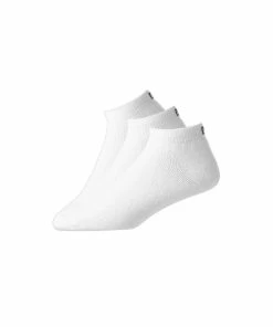 FootJoy ComfortSof Sport Socks - White - Pair (3 Pack)