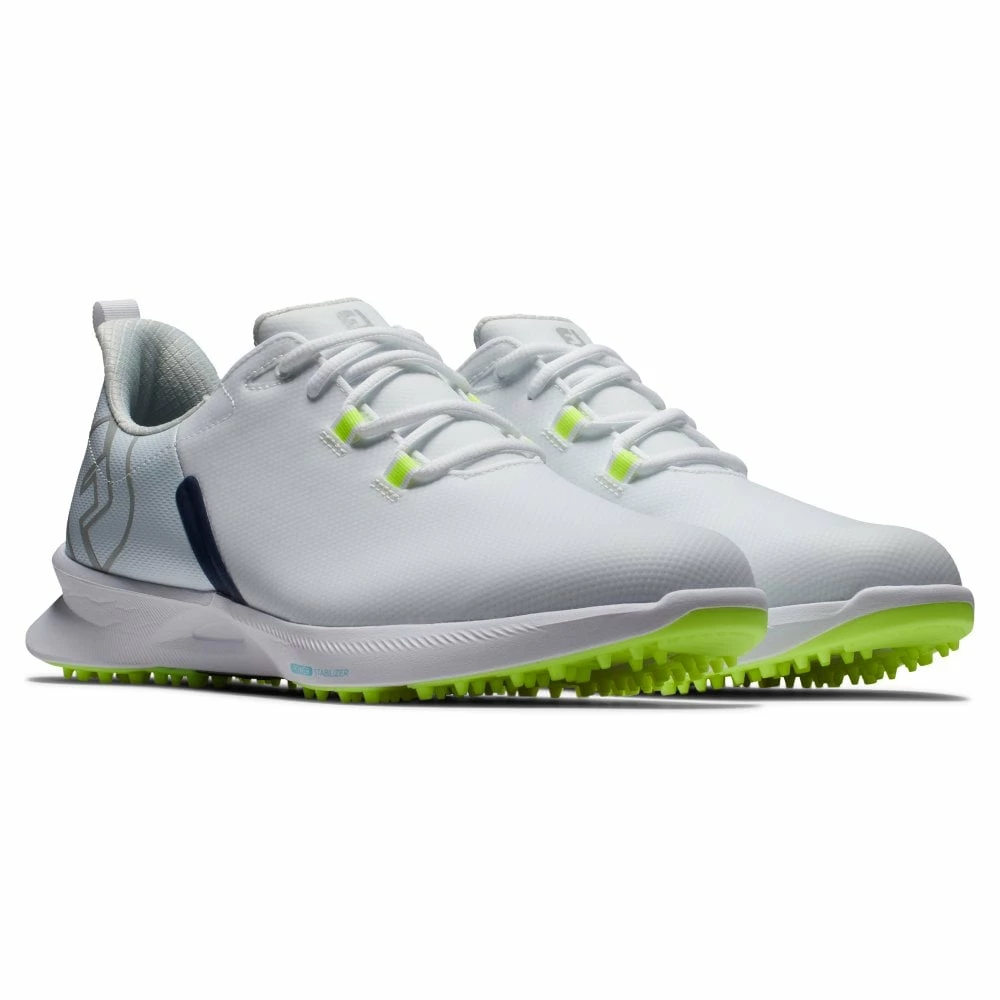 Footjoy FJ FUEL SPORT WHITE/NAVY/GREEN Golf Shoes 3 Footjoy FJ FUEL SPORT WHITE/NAVY/GREEN Golf Shoes