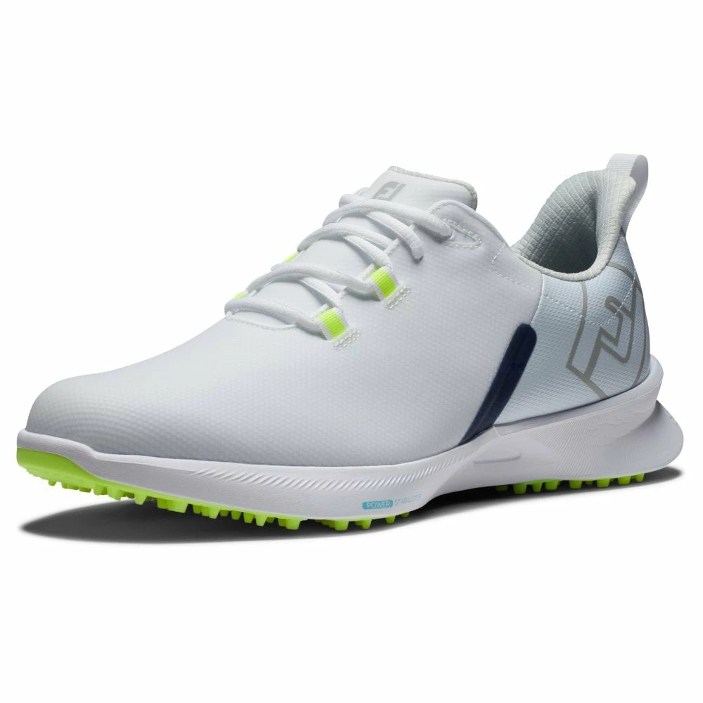 Footjoy FJ FUEL SPORT WHITE/NAVY/GREEN Golf Shoes 4 Footjoy FJ FUEL SPORT WHITE/NAVY/GREEN Golf Shoes - Image 2
