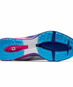 Footjoy FJ FUEL SPORT WHITE/PINK/BLUE Golf Shoes -Clubs Shop footjoy fj fuel sport white pink blue golf shoes p12592 27433 image