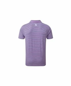 FootJoy Heather Lisle Stripe Polo - Purple/Blue/Mint/White