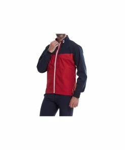 FootJoy HYDROLITE Jacket NAVY/RED/WHITE