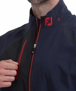 FootJoy HYDROTOUR Jacket NAVY W/BLK -Clubs Shop footjoy hydrotour jacket navy w blk p11833 25315 image