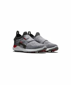 FootJoy HYPERFLEX Golf Shoes Mens BOA - Grey/Black/Red