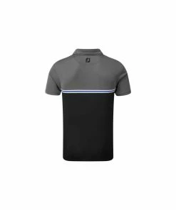 FootJoy Jacquard Top Colour Block Polo - Black