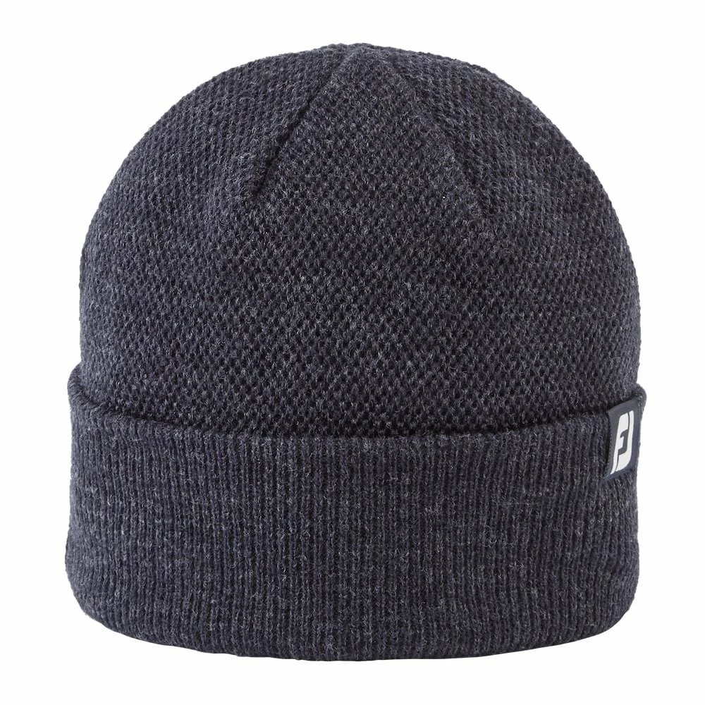 FootJoy KNIT BEANIE HEATHER NAVY 3 FootJoy KNIT BEANIE HEATHER NAVY
