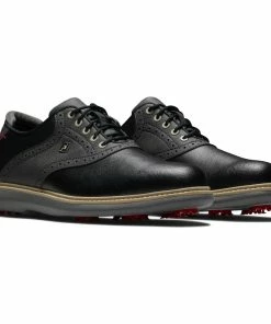 Footjoy Mens FJ TRADITIONS BLACK Golf Shoes