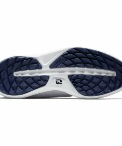 Footjoy Mens FJ TRADITIONS SPIKELESS WHITE/WHITE/NAVY Golf Shoes -Clubs Shop footjoy mens fj traditions spikeless white white navy golf shoes p12579 27368 image