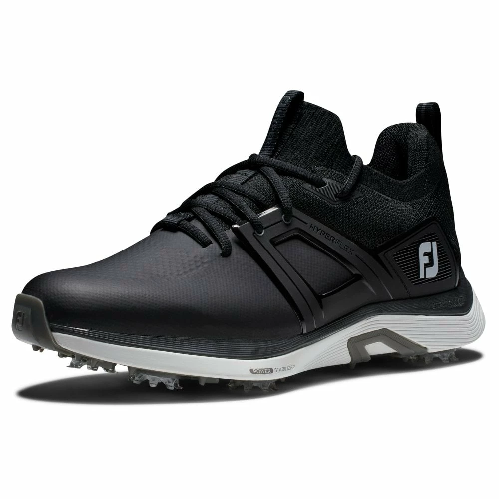 Footjoy Mens HYPERFLEX BLACK/WHITE Golf Shoes 4 Footjoy Mens HYPERFLEX BLACK/WHITE Golf Shoes - Image 2