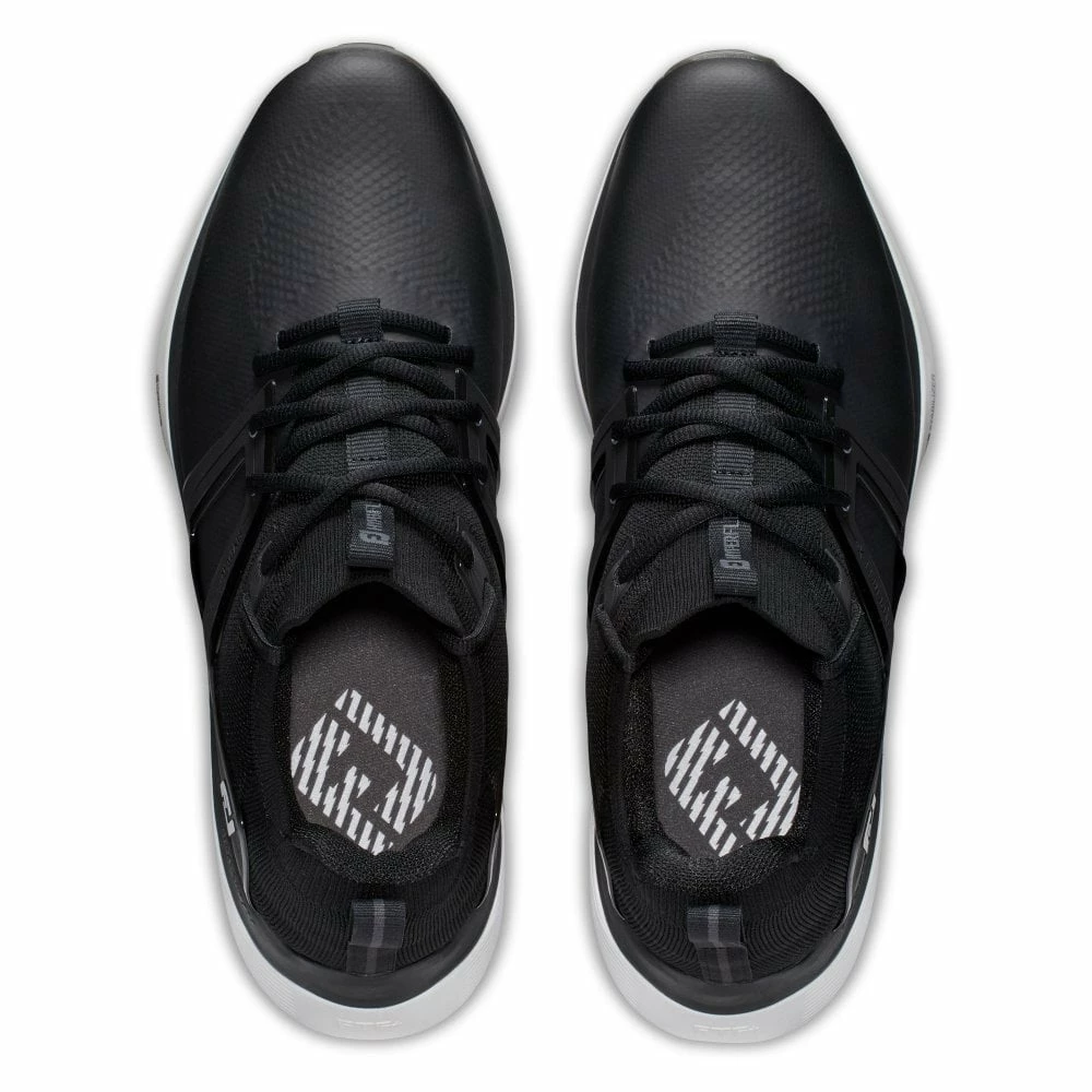 Footjoy Mens HYPERFLEX BLACK/WHITE Golf Shoes 6 Footjoy Mens HYPERFLEX BLACK/WHITE Golf Shoes - Image 4
