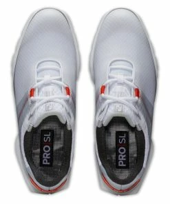 Footjoy PRO SL SPORT WHITE/GREY/ORANGE Golf Shoes -Clubs Shop footjoy pro sl sport white grey orange golf shoes p12584 27394 image