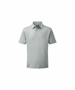 FootJoy Stretch Pique Polo Shirt - Heather Grey