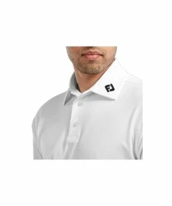 FootJoy Stretch Pique Polo Shirt - White