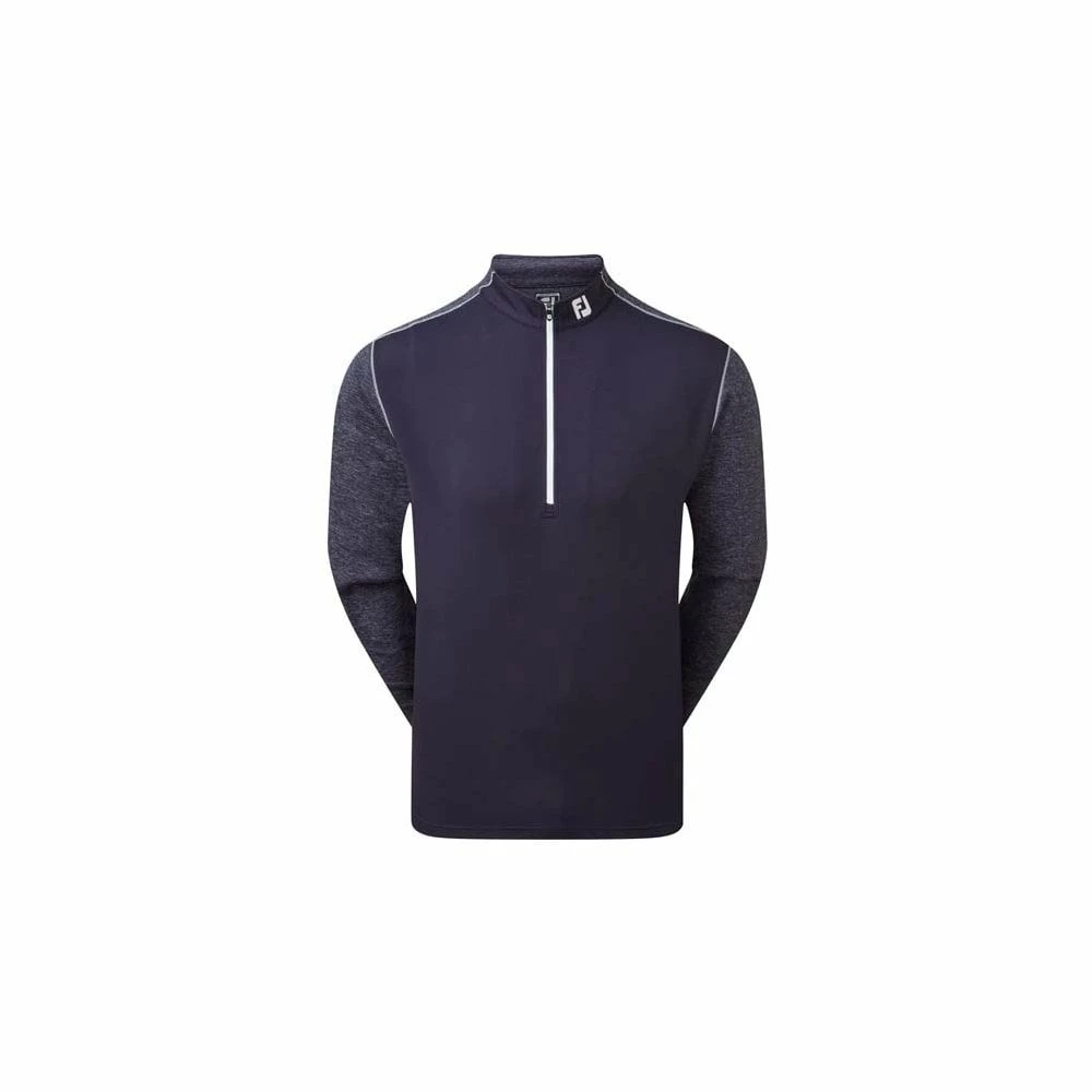 FootJoy Tonal Heather Chill-Out Pullover - Navy 3 FootJoy Tonal Heather Chill-Out Pullover - Navy