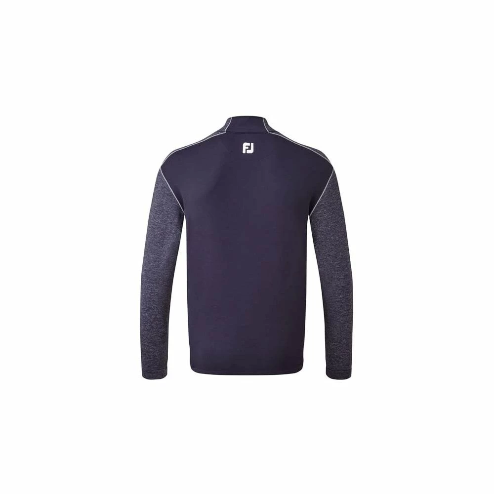 FootJoy Tonal Heather Chill-Out Pullover - Navy 4 FootJoy Tonal Heather Chill-Out Pullover - Navy - Image 2