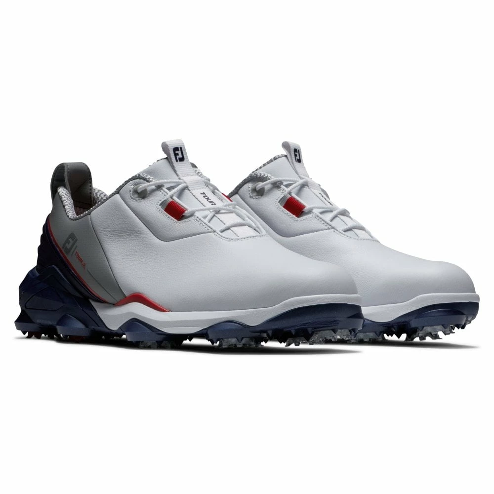Footjoy TOUR ALPHA WHITE/NAVY/GREY Golf Shoes 3 Footjoy TOUR ALPHA WHITE/NAVY/GREY Golf Shoes