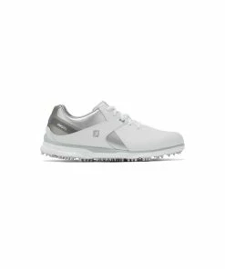 FootJoy WOMENS PRO SL WHITE/SILVER/GREY Golf Shoes