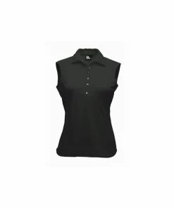 Func Factory Womens Polygiene Sleeveless Black T-Shirt
