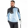 Galvin Green Daxton 1/2 Zip Insula Top Blue Bell/Black/Wh