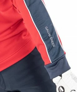 Galvin Green Daxton 1/2 Zip Insula Top Red/Navy/White -Clubs Shop galvin green daxton 1 2 zip insula top red navy white p12265 26483 image