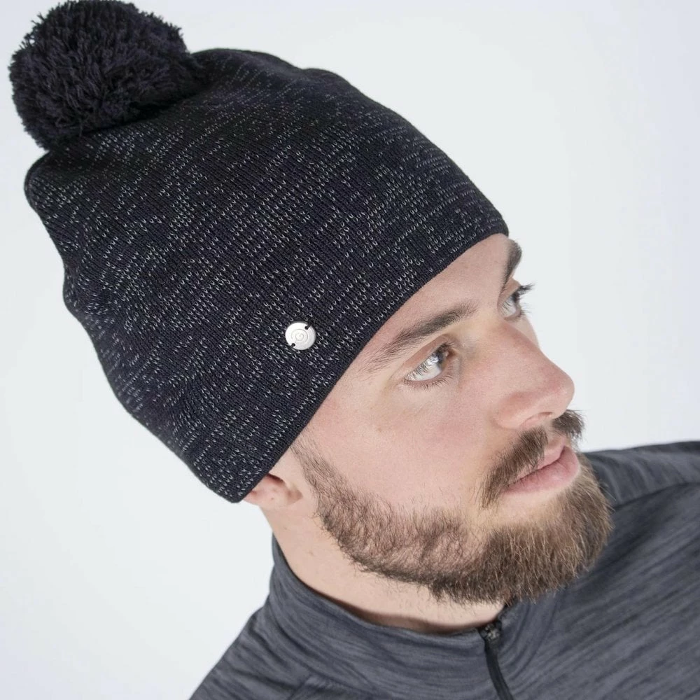Galvin Green Lemmy Bobble Hat - Black/Reflex 4 Galvin Green Lemmy Bobble Hat - Black/Reflex - Image 2
