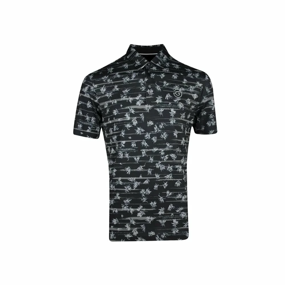 Galvin Green Malik Polo Shirt V8+ - Black/Sharkskin 3 Galvin Green Malik Polo Shirt V8+ - Black/Sharkskin