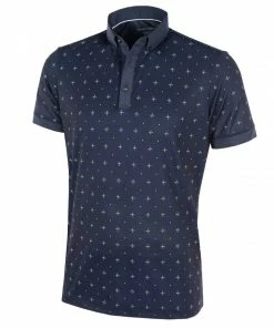 Galvin Green Marlow Polo Shirt - Navy/Lime