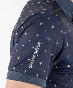 Galvin Green Marlow Polo Shirt - Navy/Lime -Clubs Shop galvin green marlow polo shirt navy lime p12137 25997 image