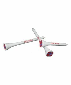 Gamola Golf 100 Norway Patriotic Wooden 70mm 2 3/4 Golf Tees