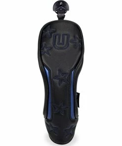 Gamola Golf Big Teeth Black & Blue Star PU Leather Hybrid Headcover