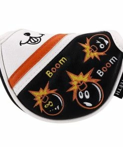 Gamola Golf Big Teeth Black PU Bomb Mallet Putter Headcover