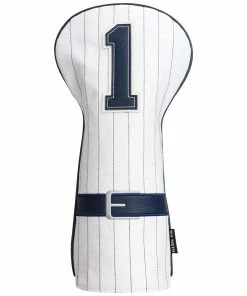 Gamola Golf Big Teeth White NY Belt Baseball PU Leather Driver Headcover