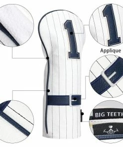 Gamola Golf Big Teeth White NY Belt Baseball PU Leather Driver Headcover -Clubs Shop gamola golf big teeth white ny belt baseball pu leather driver headcover p13572 30971 image