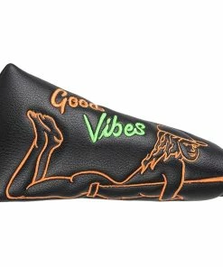 Gamola Golf Black Good Vides Sexy Women Magnetic Blade Putter Headcover