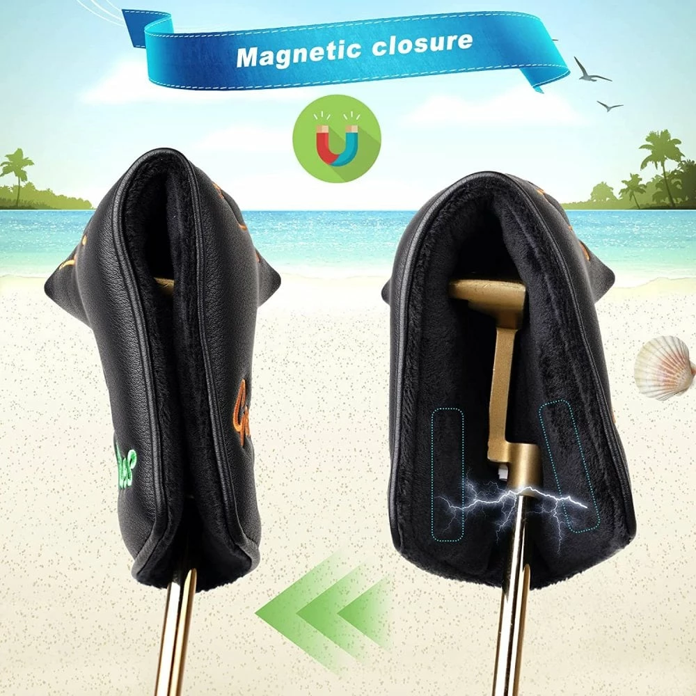 Gamola Golf Black Good Vides Sexy Women Magnetic Blade Putter Headcover 7 Gamola Golf Black Good Vides Sexy Women Magnetic Blade Putter Headcover - Image 5