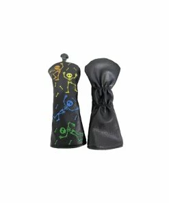 Gamola Golf Black Playful Skeleton PU Leather Hybrid Novelty Headcover