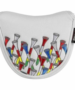Gamola Golf Craftsman White PU Golf Tee Mallet Putter Headcover