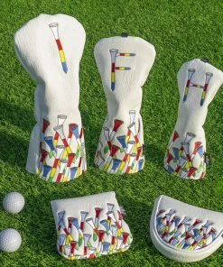 Gamola Golf Craftsman White PU Golf Tee Mallet Putter Headcover -Clubs Shop gamola golf craftsman white pu golf tee mallet putter headcover p13644 31197 image