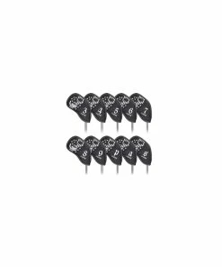 Gamola Golf Mytag Black Skulls Iron Covers 10pc (3-9,P,A,S) PU Leather