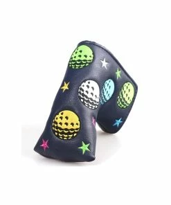 Gamola Golf Navy Colour Golf Ball Novelty Blade Putter Headcover