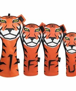 Gamola Golf Orange Tiger PU Leather Novelty Fairway Headcover -Clubs Shop gamola golf orange tiger pu leather novelty fairway headcover p13590 31037 image
