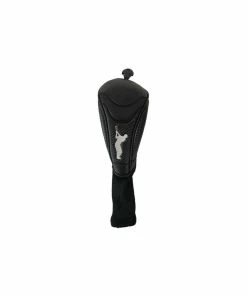 Gamola Golf Premium Leatherette Black Fairway Headcover With Sock