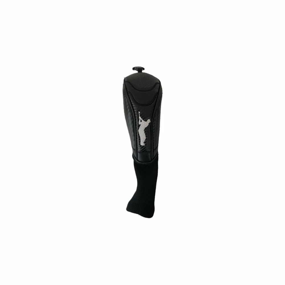 Gamola Golf Premium Leatherette Black Rescue Headcover With Sock 3 Gamola Golf Premium Leatherette Black Rescue Headcover With Sock