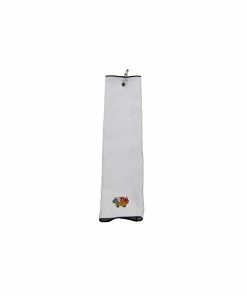 Gamola Golf Sheep On Fire Microfibre Tri-Fold Towel - White