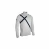 Glenmuir Saltire Zip Neck Sweater - Light Grey Marl