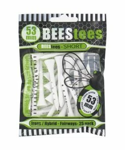 Golfers Club Collection BEES TEES 53MM WOOD SMALL PACK
